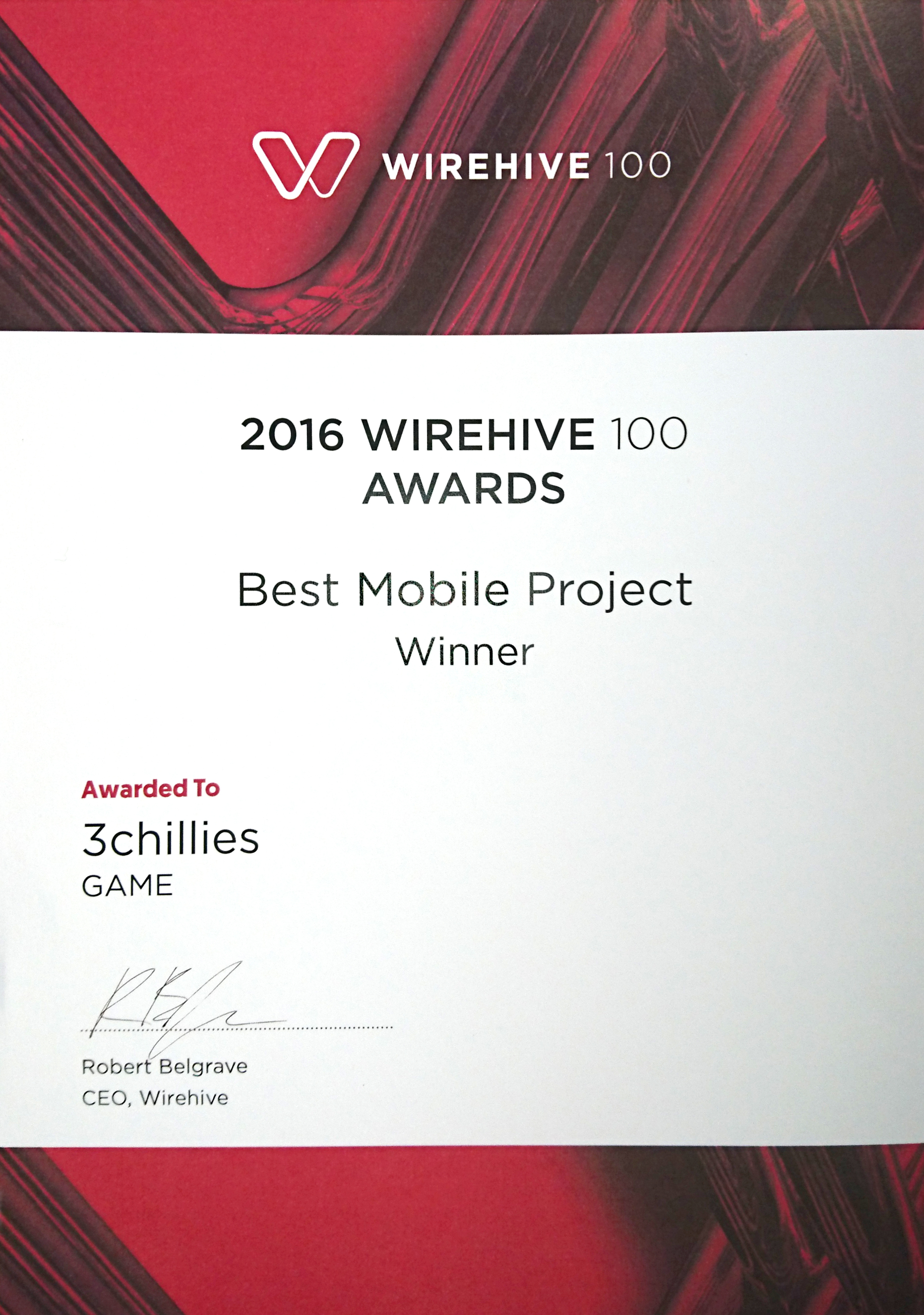 Wirehive Award