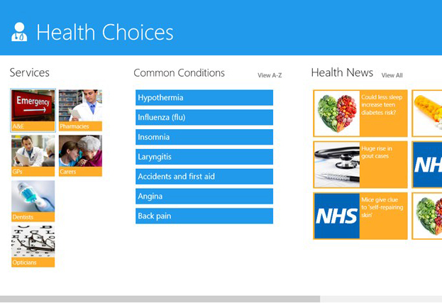 health choices windows 8 app